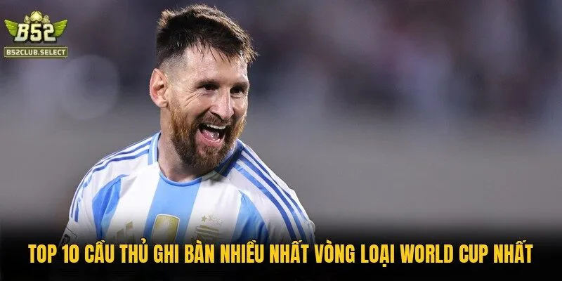 Top 10 Cầu Thủ Ghi Bàn Nhiều Nhất Vòng Loại World Cup